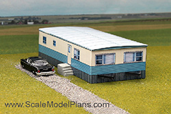 HO scale N scale model train building